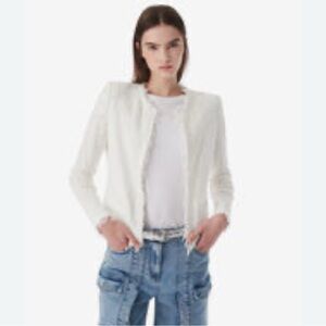 DREW Cream Textured Knit Top Sz S - NWT